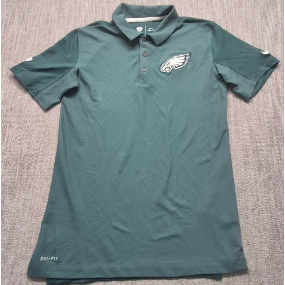 Philadelphia Eagles Nike Dri-Fit NFL Equipment Training Polo Shirt mens SM green